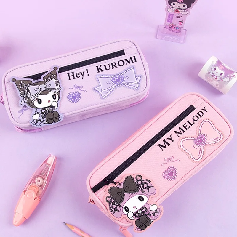 Wide 84118 San Lio Melody large capacity bag primary and secondary school students kulomi lovely pencil case pencil case
