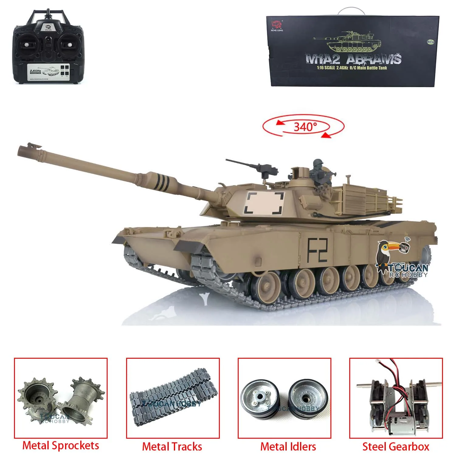 Подарки 1/16 весы 2 4 г Heng Длинные 7 0 Модернизированный металл Ver M1A2 Abrams Радиоуправляемый танк Toucan 3918 игрушки TH17794-ali6