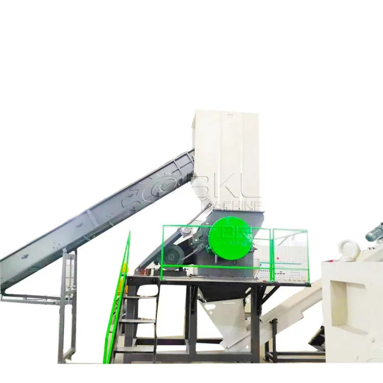 PP PE  plastic film bags washing line in recycling plant