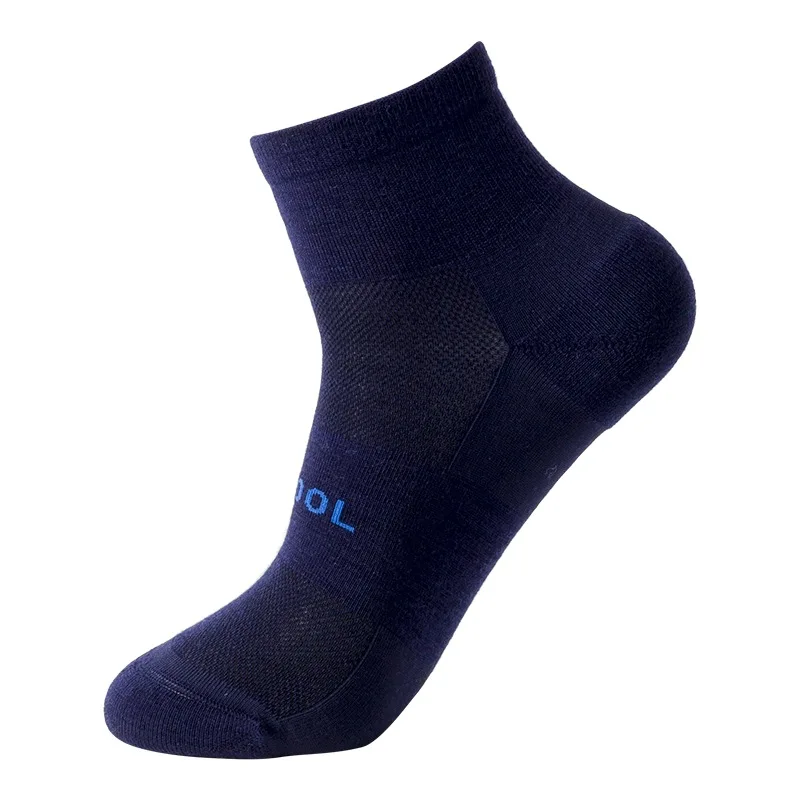 Merino wool short tube running socks Breathable and wicking soft and comfortable sports socks for men and women