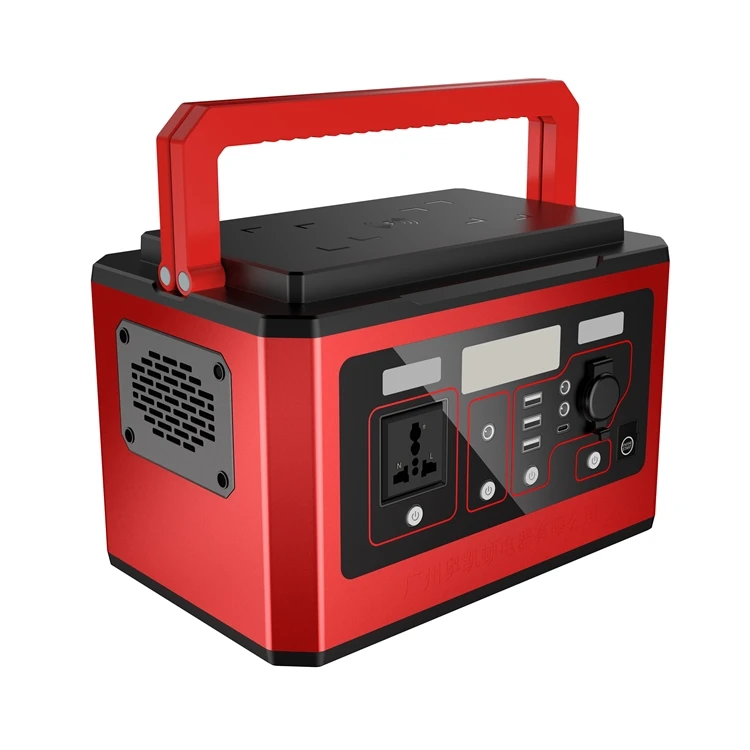 Outdoor Emergency 500w Portable Power Station 500 Watt 110v 220v Ac Qc3.0 Fast Charge Lithium Power Station