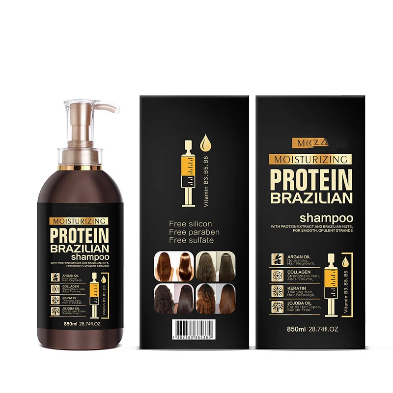 Wholesale Sulfate Free Anti-Loss Clarifying Para Cabello Straightening Moisturizing Protein Hair Shampoo For Thinning Hair