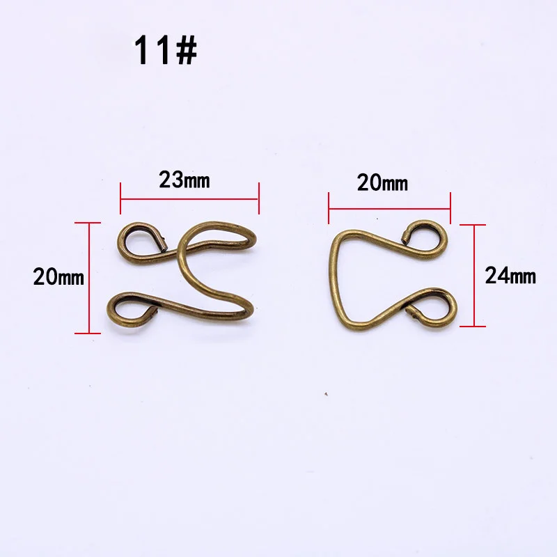 Metal Hook And Eye buckle of garment hook and eye closure of bow tie hook and eye