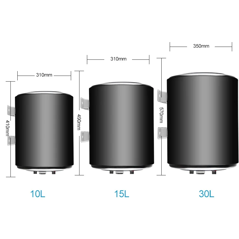 Factory high  quality 10L 12V  200W portable black tanks  rv water heater for caraven