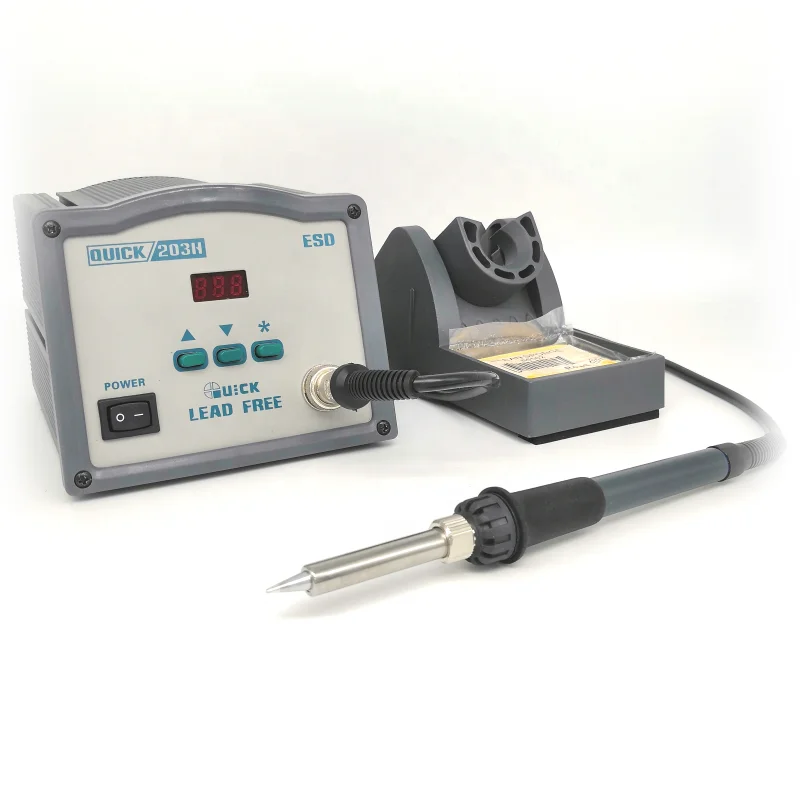 QUICK 203H Professional 220v Manufacturing Plant Lead-free Rework Hot Air Soldering Stations