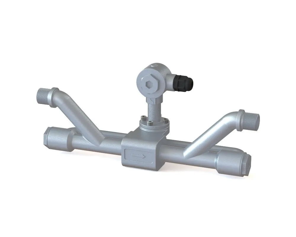 TSONIC low cost wall mounted pipe type inline ultrasonic flowmeter