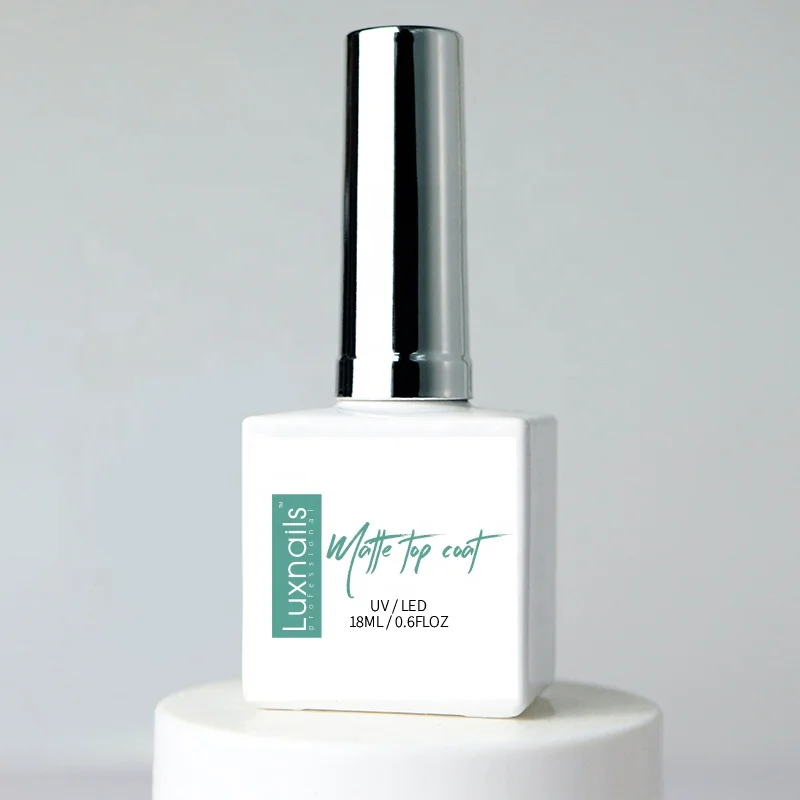 OEM brands private label original cosmetics acrylic mat finish uv led gel nail polish cover super velvet matte top coat no wipe