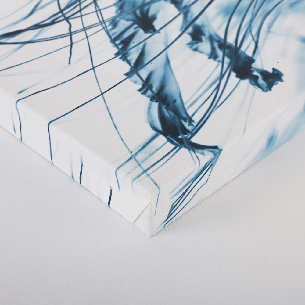 Modern Blue Animal Canvas Printing Art Digital Painting Wall Art Home Decoration Framed and Stretched Living Room Decoration