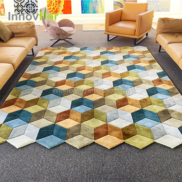 Wool Rugs Custom Made handtufted Area Carpets with Natural Fiber Designs Sets of Handmade Carpets