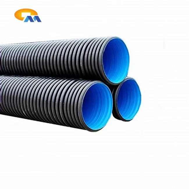 steel reinforced drain perforated corrugated drainage 800MM 1000mm 1200mm 1500mm sn4 sn8 sn6 hdpe double wall corrugated pipe