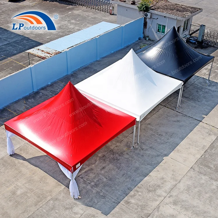 20x20ft  Red Black White Color Aluminium Exhibition Tents Frame Canopy Tent Cable Cross Structure Pinnacle Frame Tent