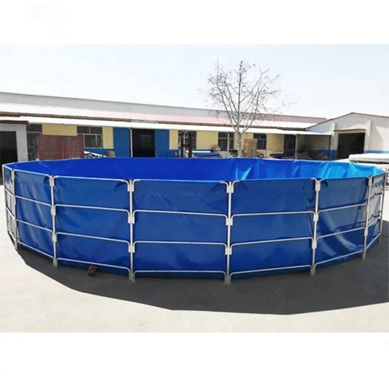 Wholesale  High Quality biofloc fish farming tank round pond tarpaulin Fish farming tank round tank