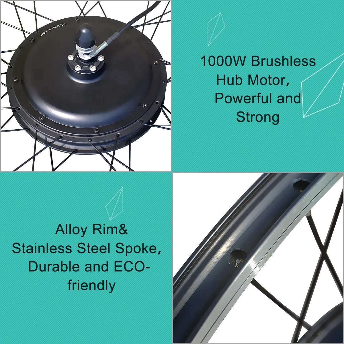 1500w 2000w 3000w e bike e-bike ebike hub motor conversion kit full kit with battery controller