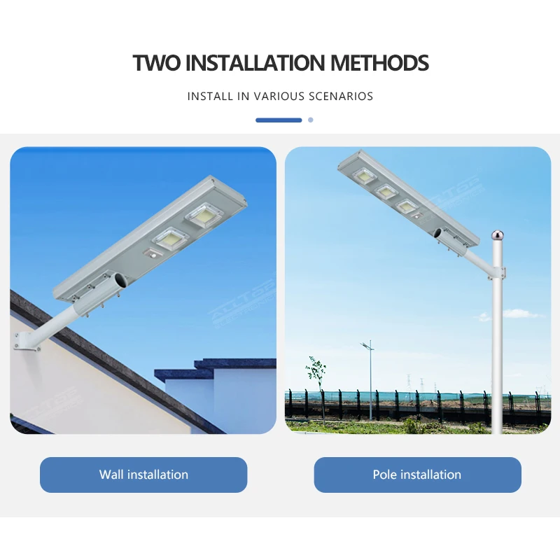 
ALLTOP High power aluminum housing IP66 60w 120w 180w 240w all in one solar led streetlight 