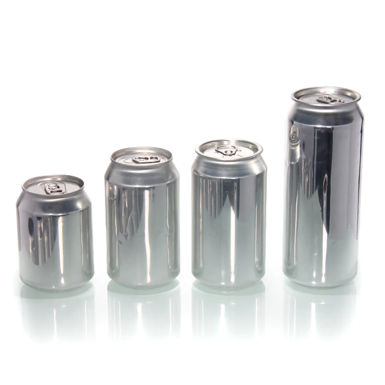 Wholesale 355ml 330ml 250ml 200ml blank aluminum tin can for beverage soft drinks beer and soda can with easy open lid empty can