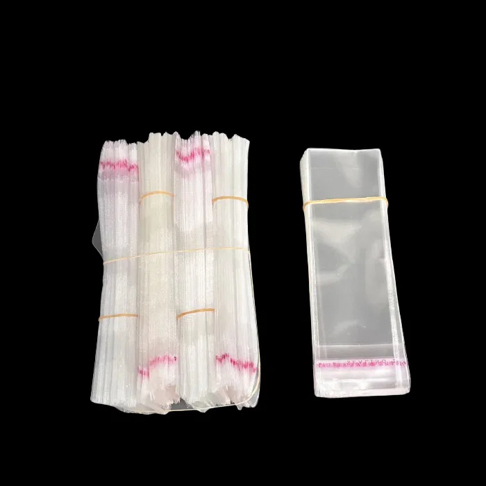 Custom OPP Self Adhesive Seal Plastic Bag With Round Hole Hook Transparent Resealable Cellophane Poly Storage Packaging Bag