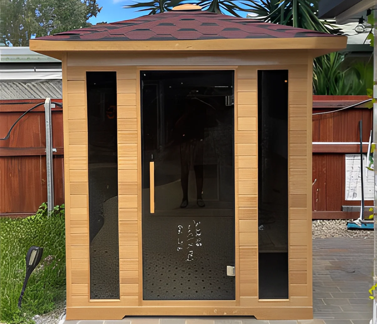 Modern Fashion Outdoor Traditional 4 Person Wooden Sauna Room Wholesale