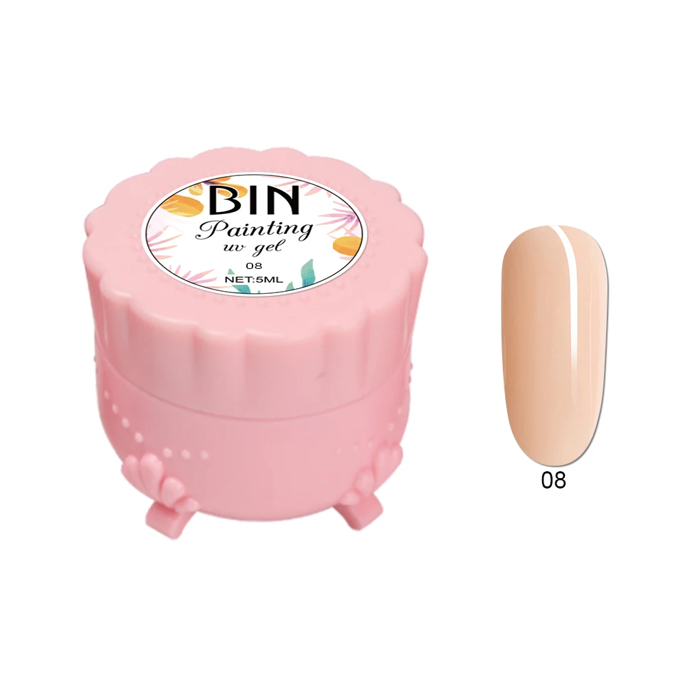 BIN Multi Colors Nail UV Painting Gel Polish Private Label Custom logo Accept Nail Paint Gel for Nail Art