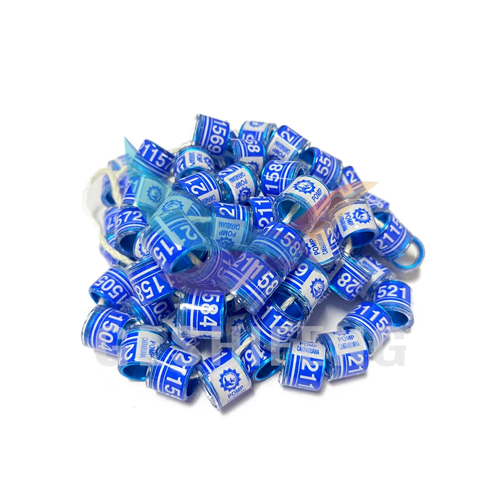 Customize Logo 2024 2025 Pigeon Bird Racing Ring Plastic Aluminum Core 8mm Rings Fci Official Manufacturer
