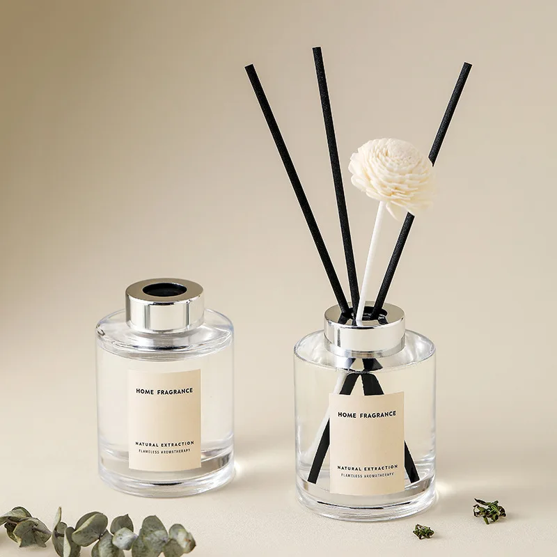 Wholesale Custom Square Bottle Essential Oil Diffuser Set Home Decor Aromatherapy Reed Diffuser Fragrance Scented Perfume Gift