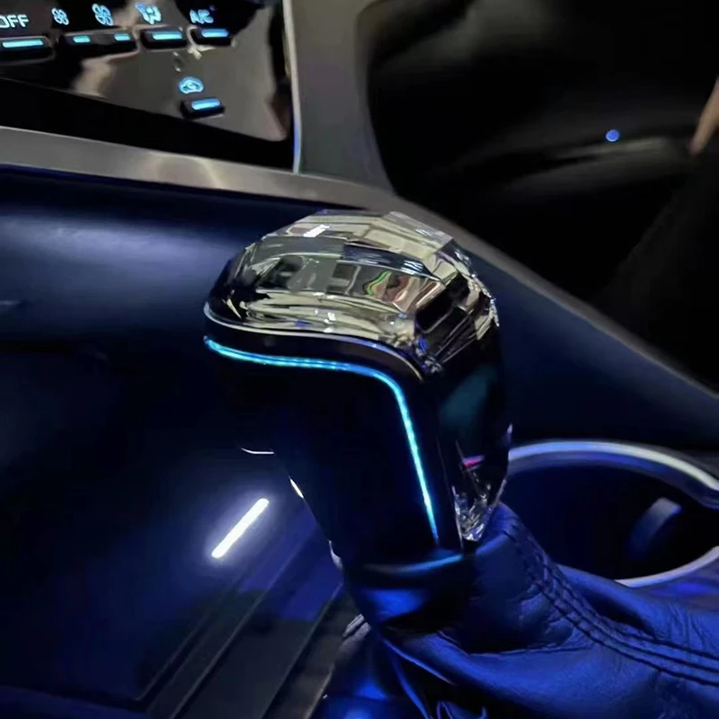 For Toyota RAV4 HIGHLANDER CROWN KLUGER VENZA CAMRY avalon Led Crystal Gear Shift Knob Handle Head Cover Shift Lever Gear