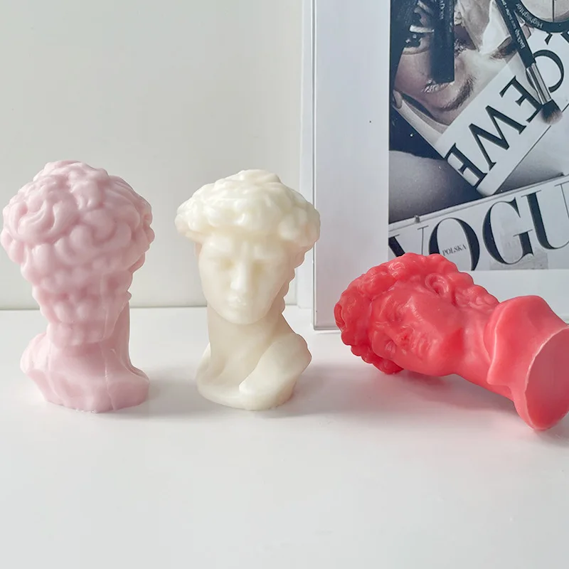 3D Candle Silicone David Human Torso Mold, Body Silicone Mold for Candle Making, Epoxy Resin DIY Craft Homemade Soap Statue Mold