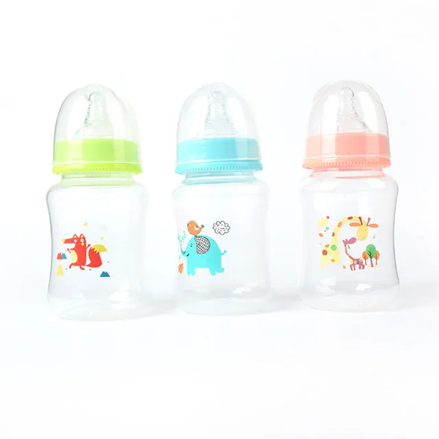 Food Grade 150/250/320ml Capacity  PP  Wide Neck Hands Free Baby Bottle