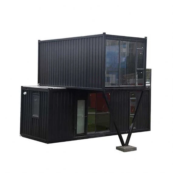 Fast install Steel Structure Prefabricated Luxury Prefab House Two Storey Shipping Container Houses