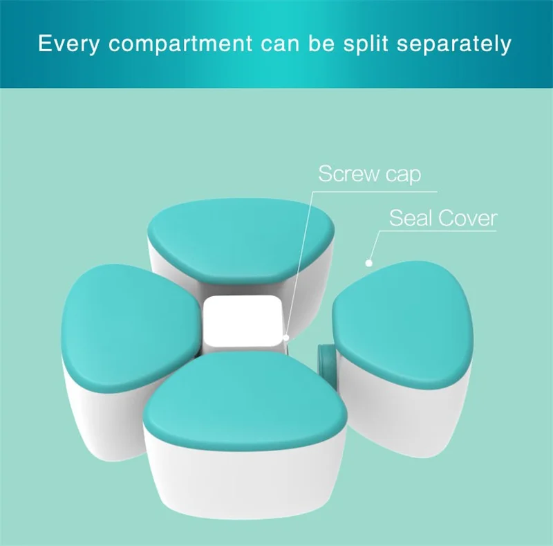 Wholesale amazon flower PP Baby portable traveling Milk Powder snack food Case Storage Box Container