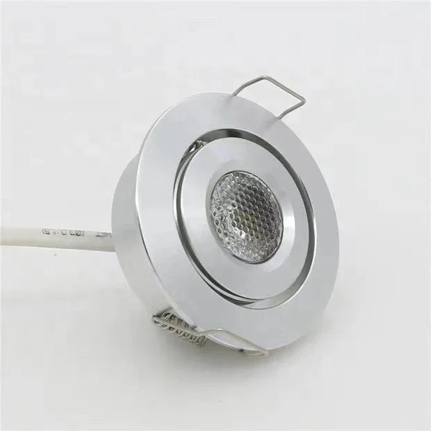 Recessed LED Downlight Cut Size 45mm DC12V low voltage Mini Spot Light 1W 3W