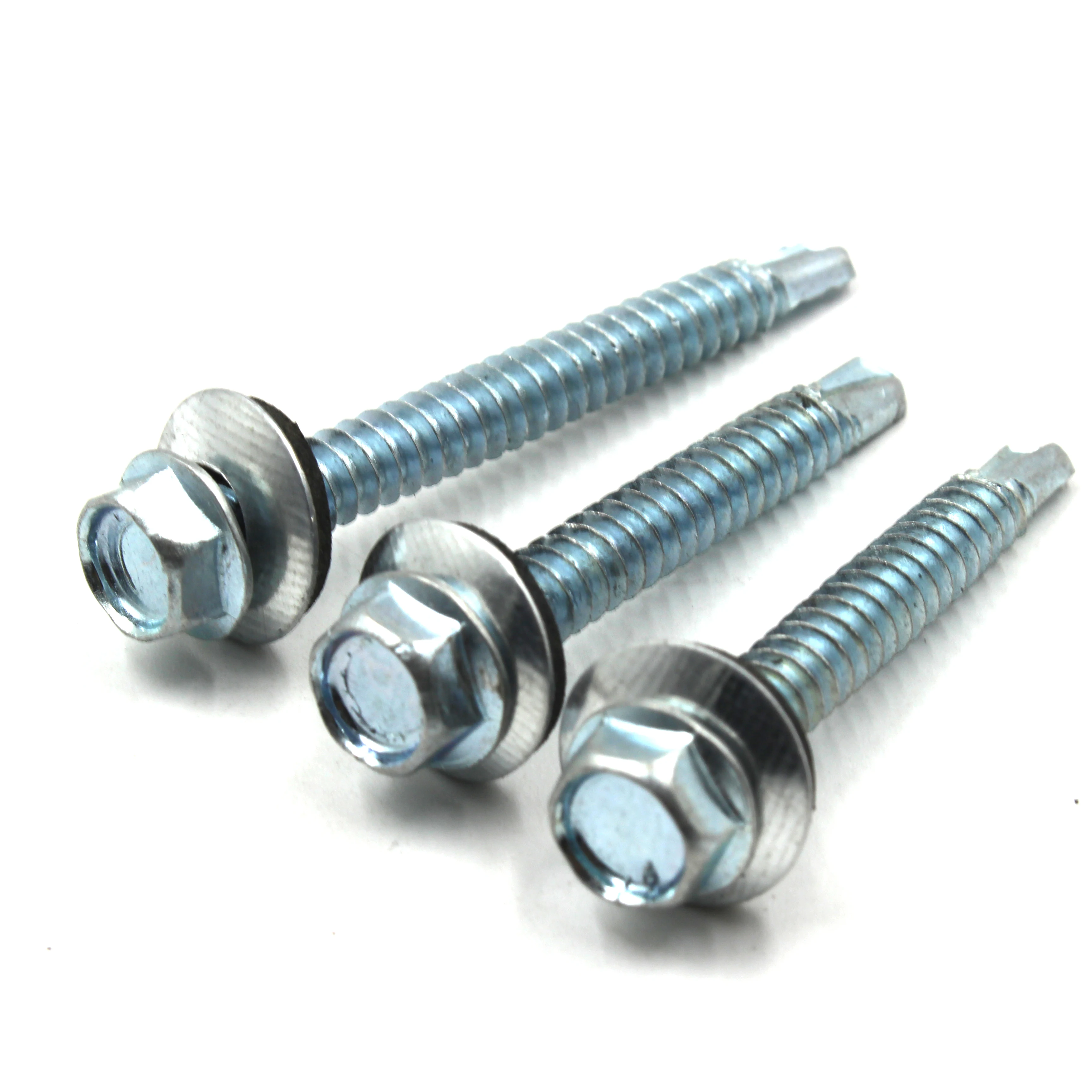 Supply Cheap Hex Head Selfing Drill Screw Drilling Screws EPDM Washer China Steel Structure /roof Construction DIN Galvanized DB