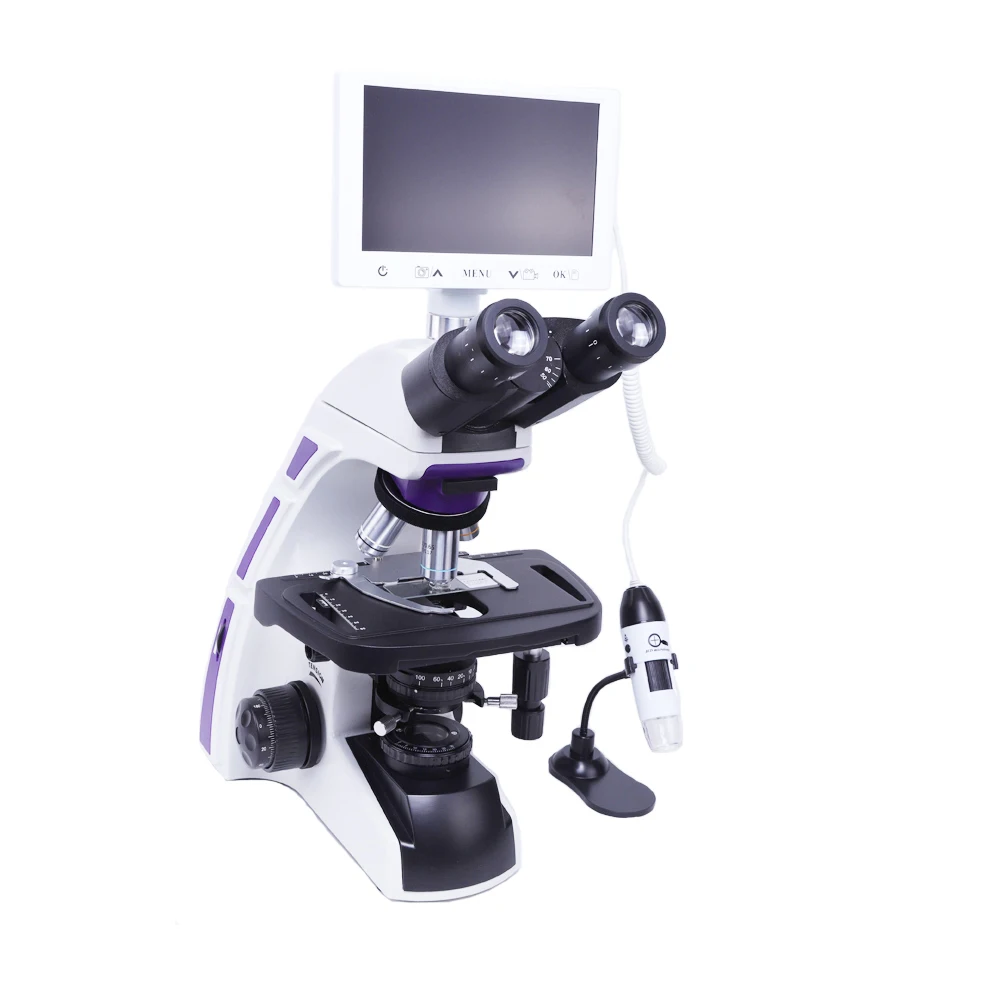 Electric Eyepiece Biological Microscope LCD Digital Microscope Camera Kids Adults