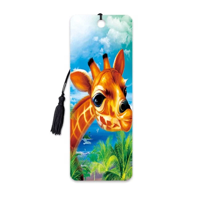 Custom Stationery 3d lenticular bookmark flip lenticular 3d bookmark for book