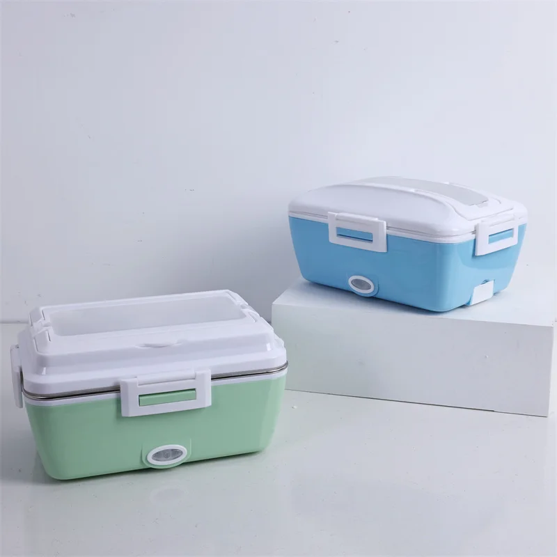 1.5L Food Warmer Heater Portable Stainless Steel Container Electric Lunch Boxes with Insulation Bag for Car Truck Office