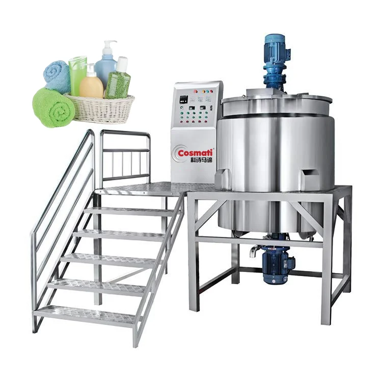 Chemical machinery equipment gear motor mixer machine bath soap making machine liquid soap mixing tank