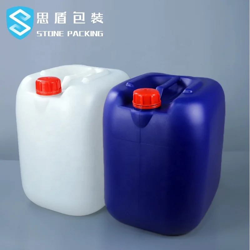 30 л пластиковый цилиндр синий квадратный jerrycan HDPE литров химический барабан кг