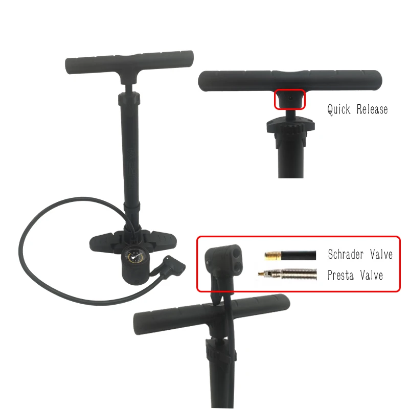 Bicycle Pump Double-Head A V Schrader Presta Valve Converter Nozzle Hose Adapter Alloy Plastic Parts Prestigious Bicycle Pump