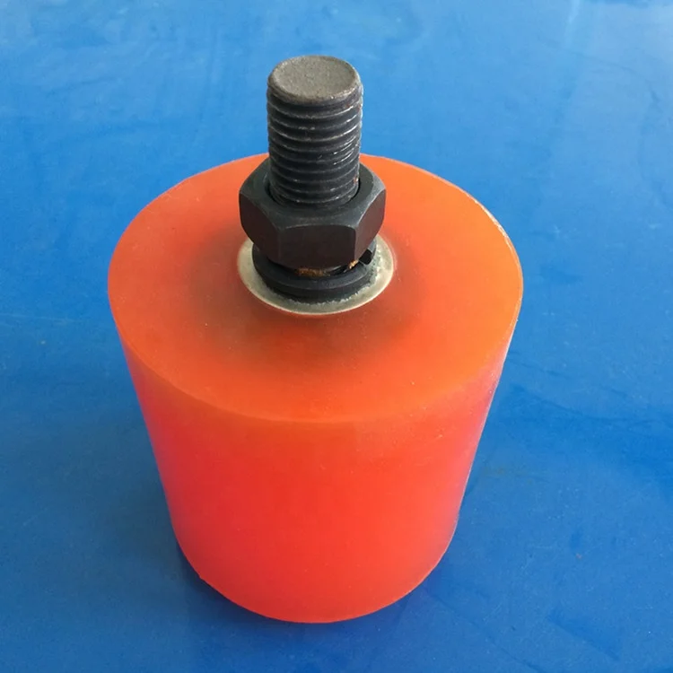Spuerior Performance Anti-aging Polyurethane Cellular Plastic Buffers With Threaded bolts and Mounting Plate