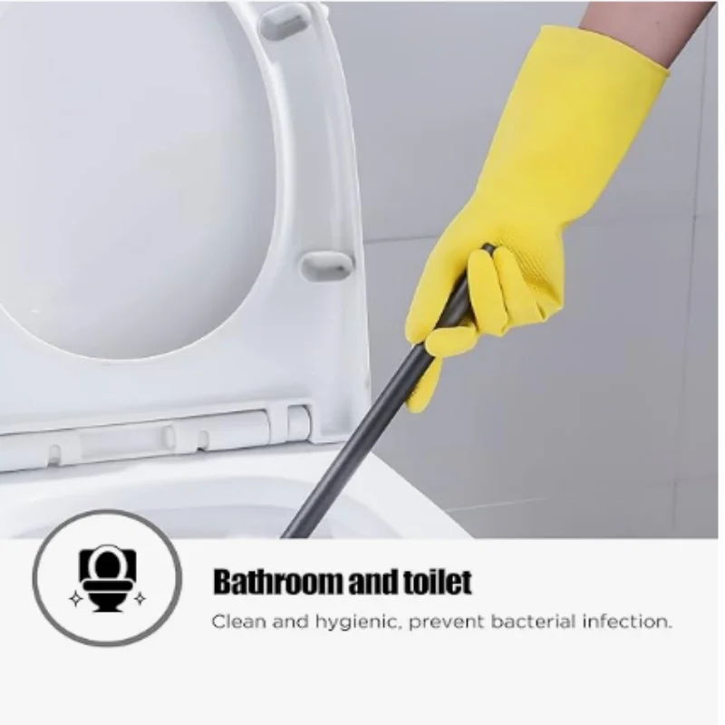 Rubber cleaning gloves  for Household  Re-useable dish washing gloves for Kitchen