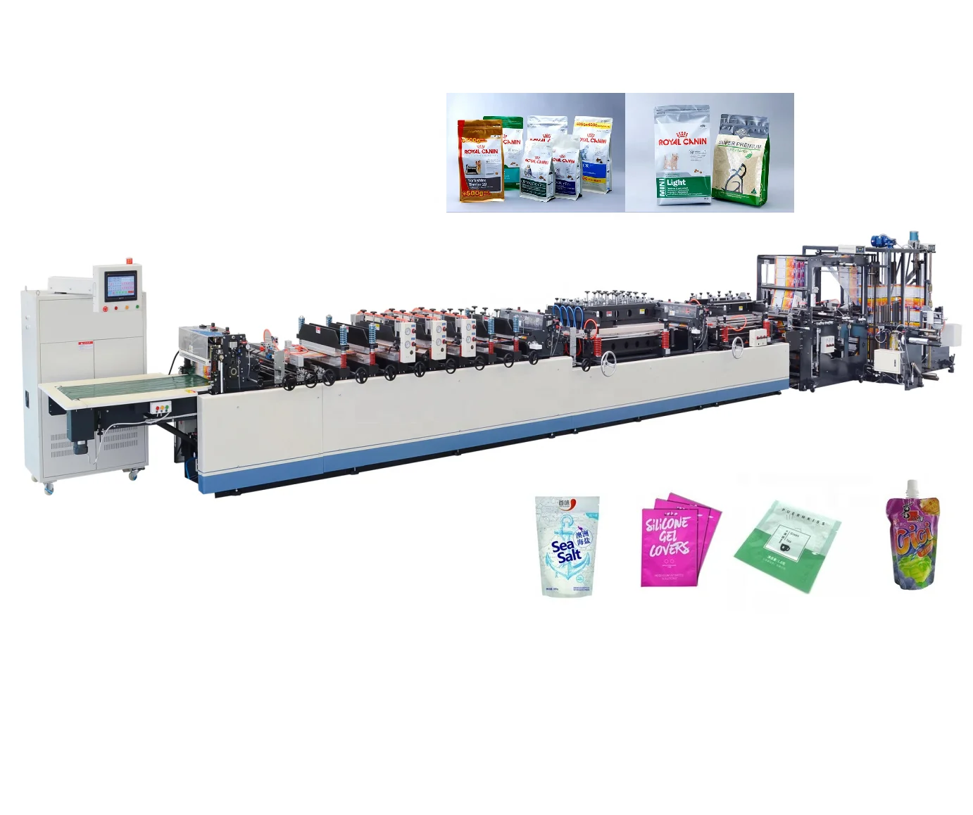 600SZL Three side seal zipper bag making machine