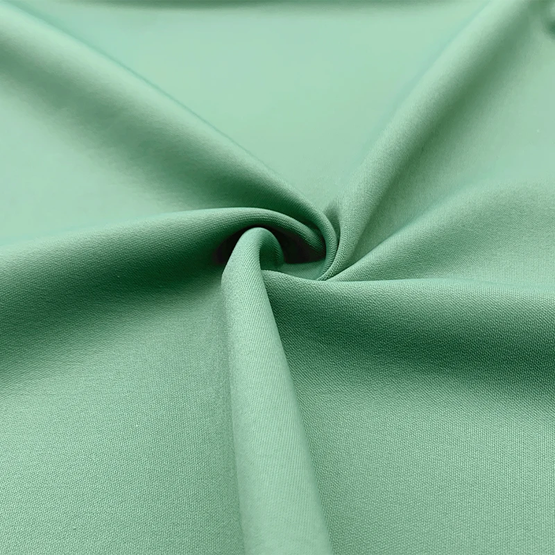 Custom plain dyed recycled Knitted 85 nylon 15 spandex  4 strech fabric for activewear swimwear yoga sportswear