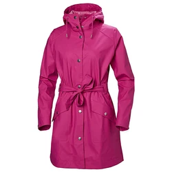 Женский непроницаемый длинный дождевик из искусственной кожи в британском стиле для взрослых