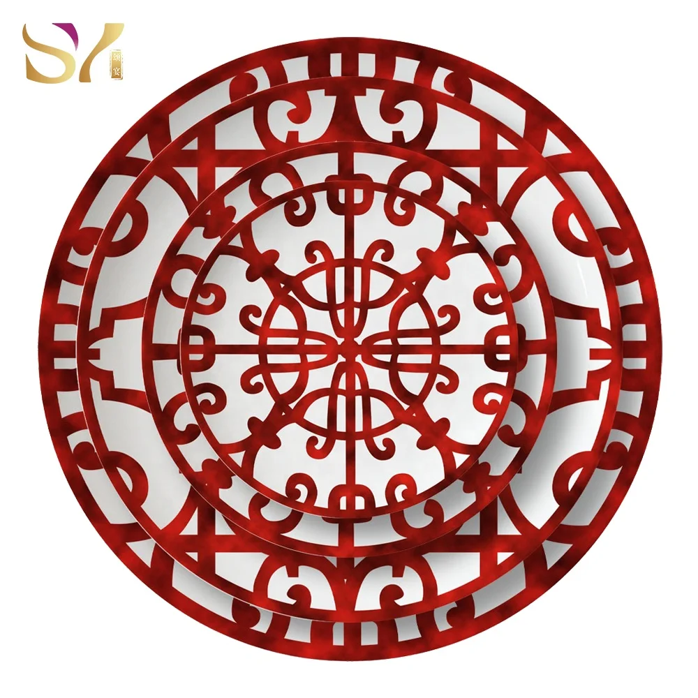 
Unique kitchen dinner plate, black ceramic charger plate wholesale 4 pcs a set 