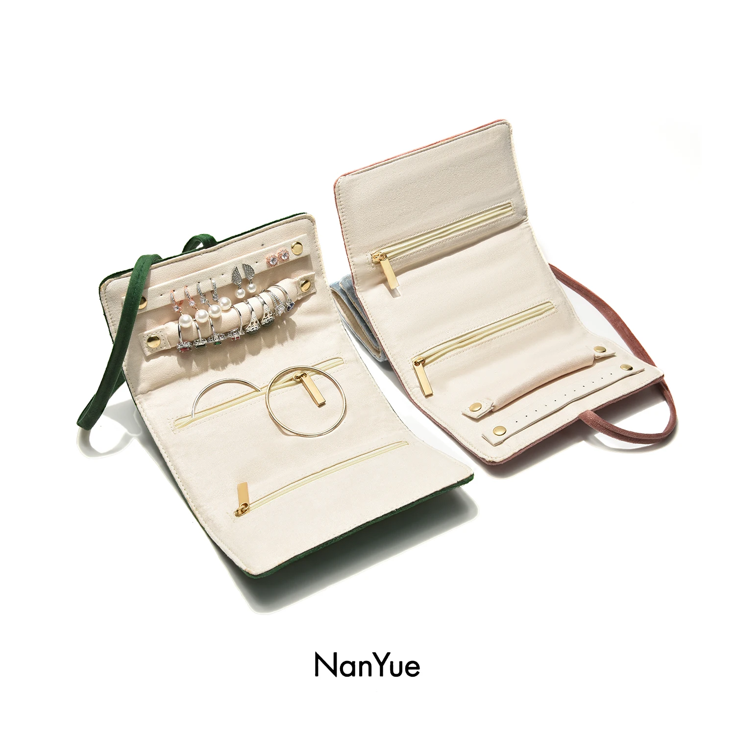 Velvet Jewelry Bag Travel Portable Ring Earrings Storage Bag Low Moq Products Velvet Jewelry Organizer Personalized Gifts