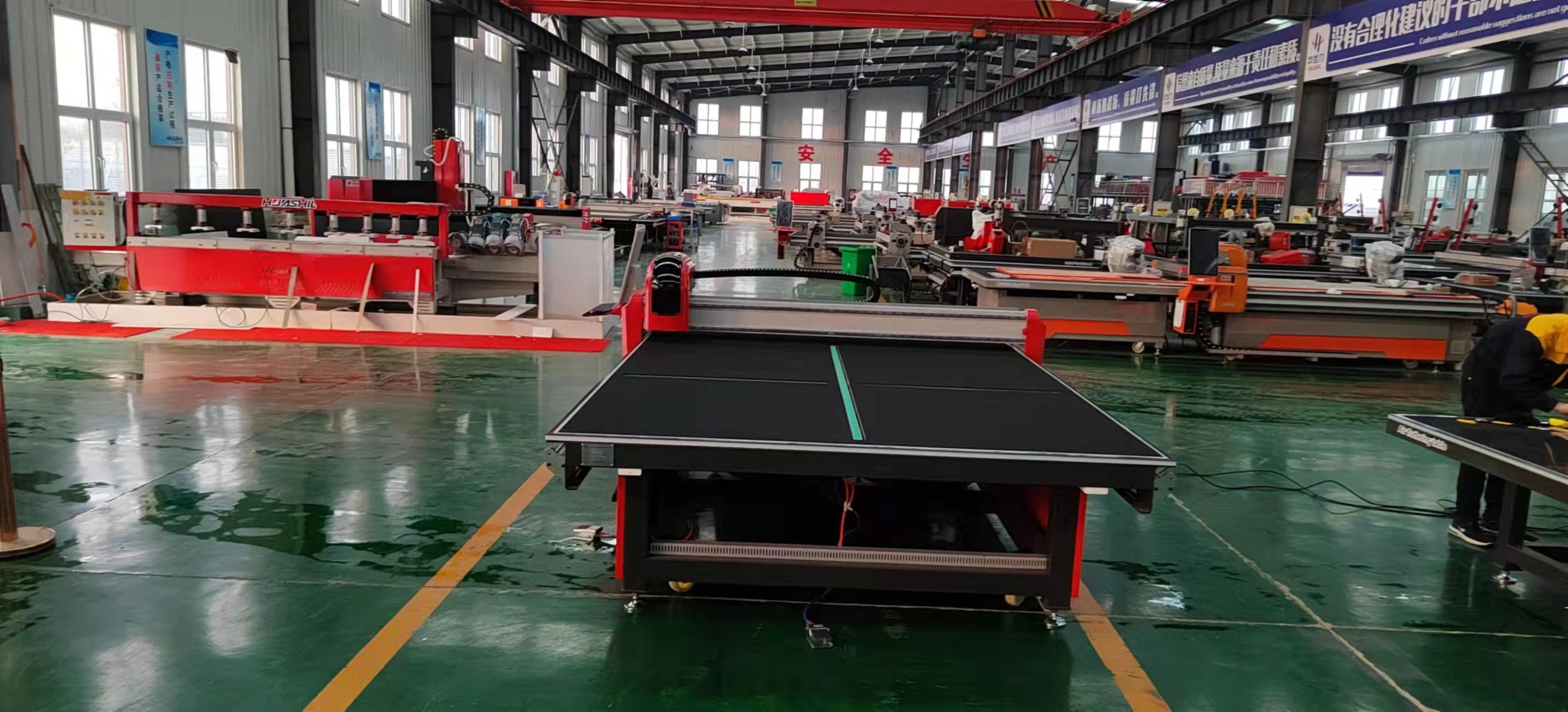 High efficiency HMI Sintered stone automatic CNC cutting machine with optimized system