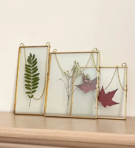 Hanging Gold Finished Border Frame Customized Amazing Look Photo Frame  Simple Designing Metal Frame