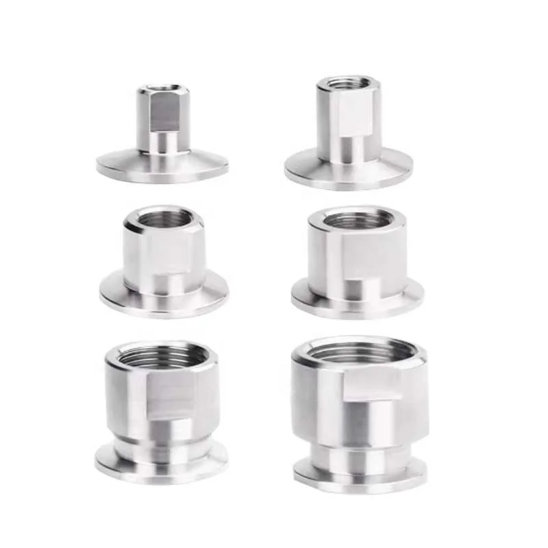 OEM Custom нержавеющей стали Женский NPT x Tri Зажим адаптеры CNC обработка сервисные фитинги