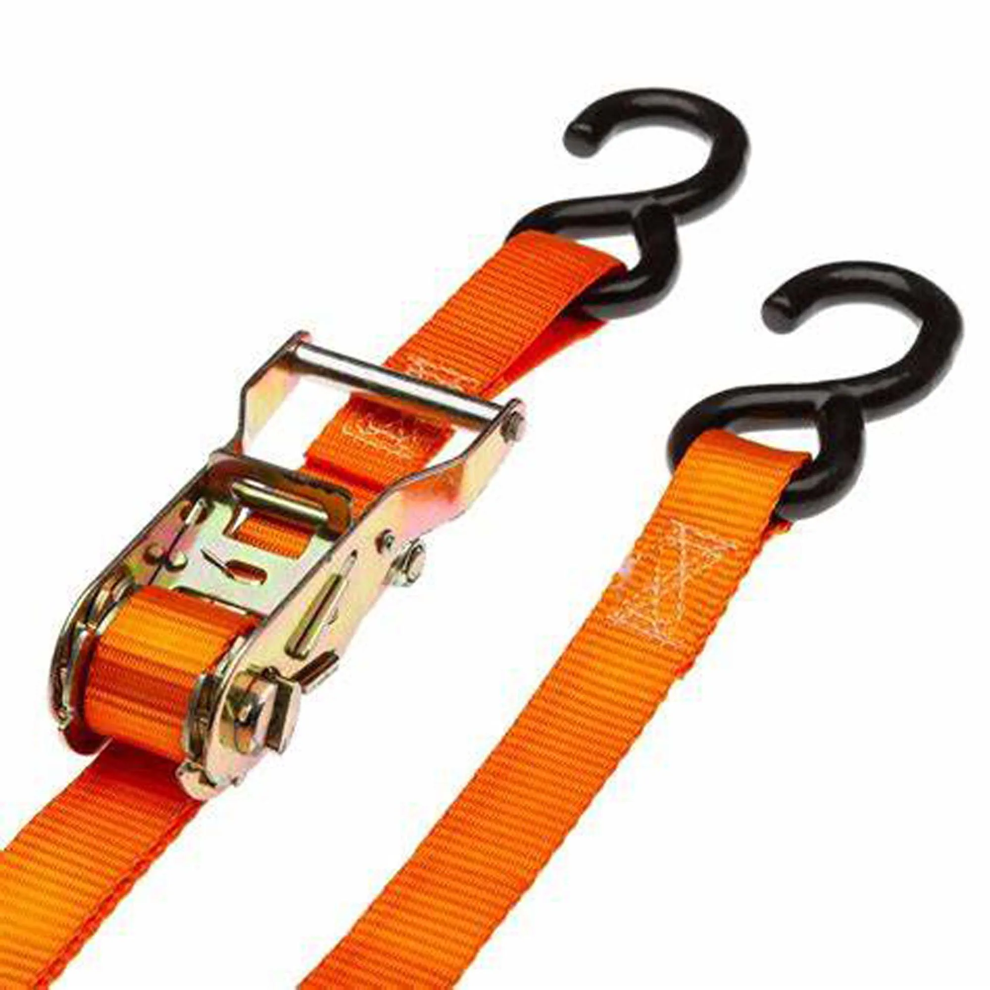 Manufacturers Direct-sling 1in*15ft*3300lbs Ratchet Strap with S-Hook for Cargo Control