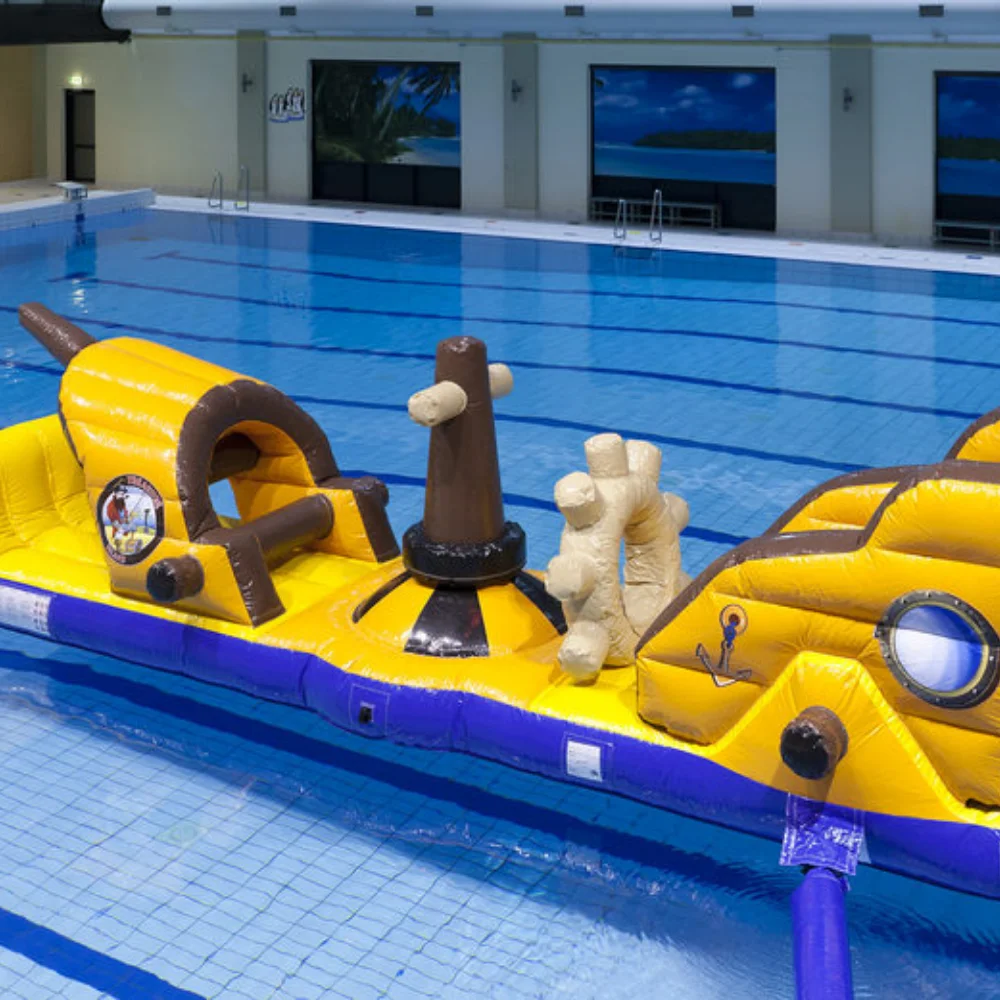 Cheap Colorful Inflatable Water Games Inflatable Pirate Aqua Park Funny Water Games for Children PVC 1 Piece Unisex Slide 3years