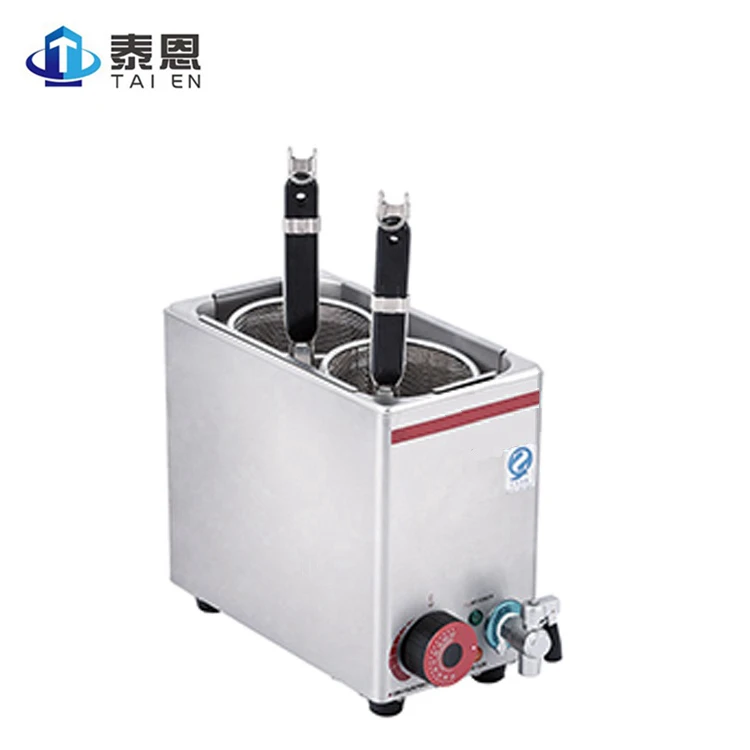 
Professional Stainless Steel Counter Top Cooking Equipment 2 Basket Commercial Industrial Gas Pasta Cooker /Noodle Boiling Stove 